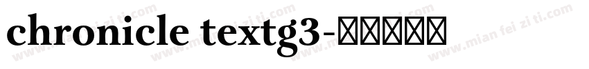 chronicle textg3字体转换